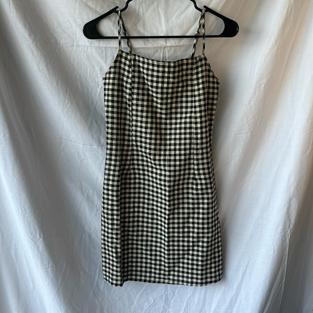 Women’s Small Gingham Black and White dress